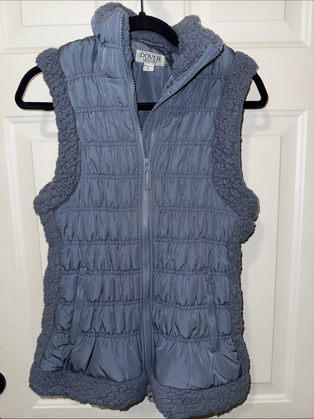 Dover Saddlery Blue Vest Like New